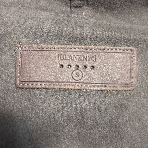 Blank NYC faux suede and leather jacket, size small, gray - Picture 6 of 13